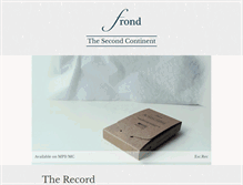 Tablet Screenshot of frondmusic.com